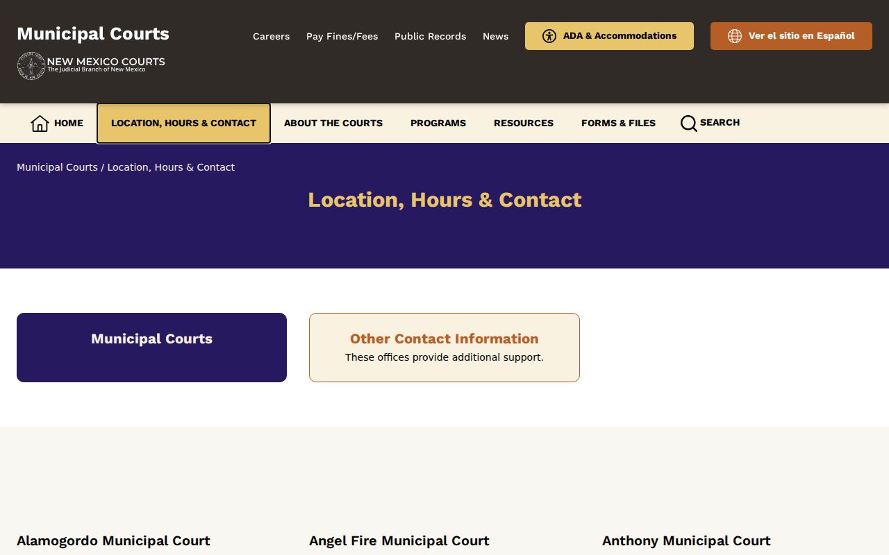 Santa Clara warrant records municipal court contact blocks